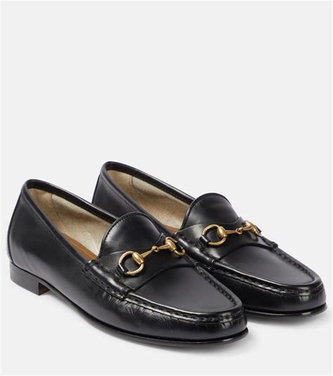 gucci horsebit 1953 leather loafers|gucci horsebit detailed leather loafers.